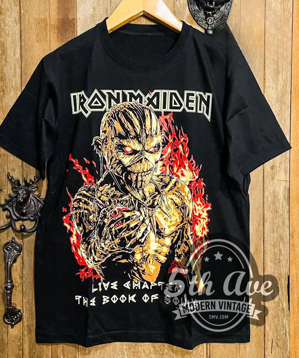 Iron Maiden Live Chapter the Book of Souls – Vintage Band T-Shirt