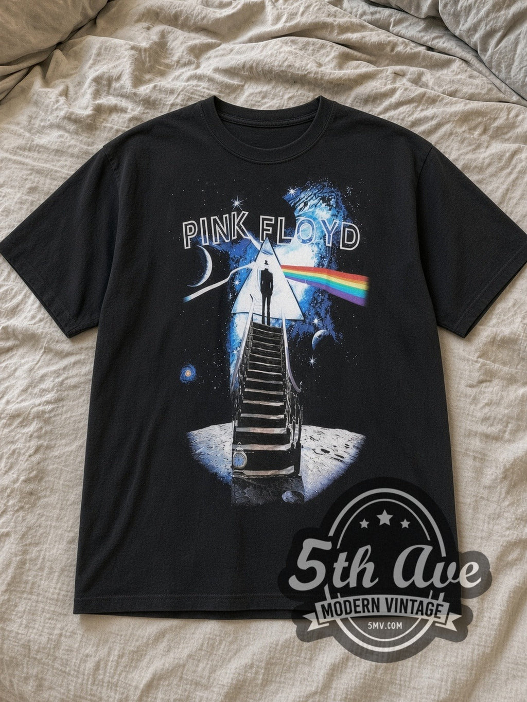 Pink Floyd – Stairway Pyramid Moon Spectrum – Vintage Band T-Shirt