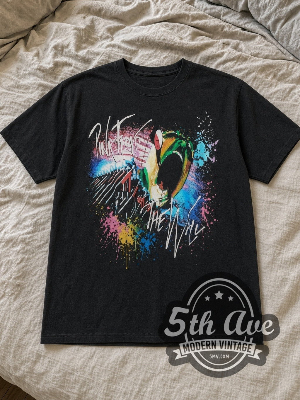 Pink Floyd – The Wall Screaming Face Splash Art – Vintage Band T-Shirt
