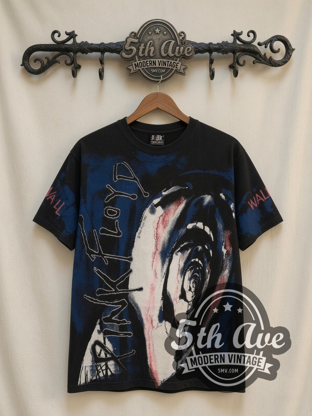 Pink Floyd – The Wall Scream All Over Print – Vintage Band T-Shirt