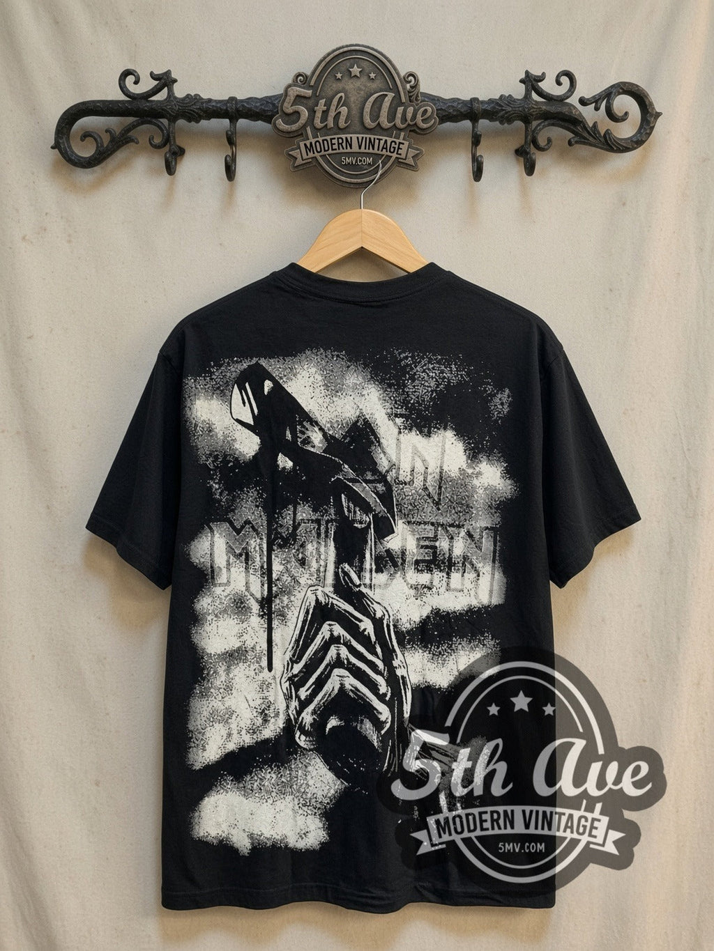 Iron Maiden – Killers Monochrome Eddie Block – Vintage Band T-Shirt