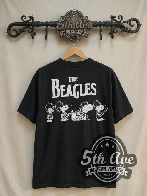 Peanuts x The Beatles – The Beagles – Vintage Cartoon T-Shirt