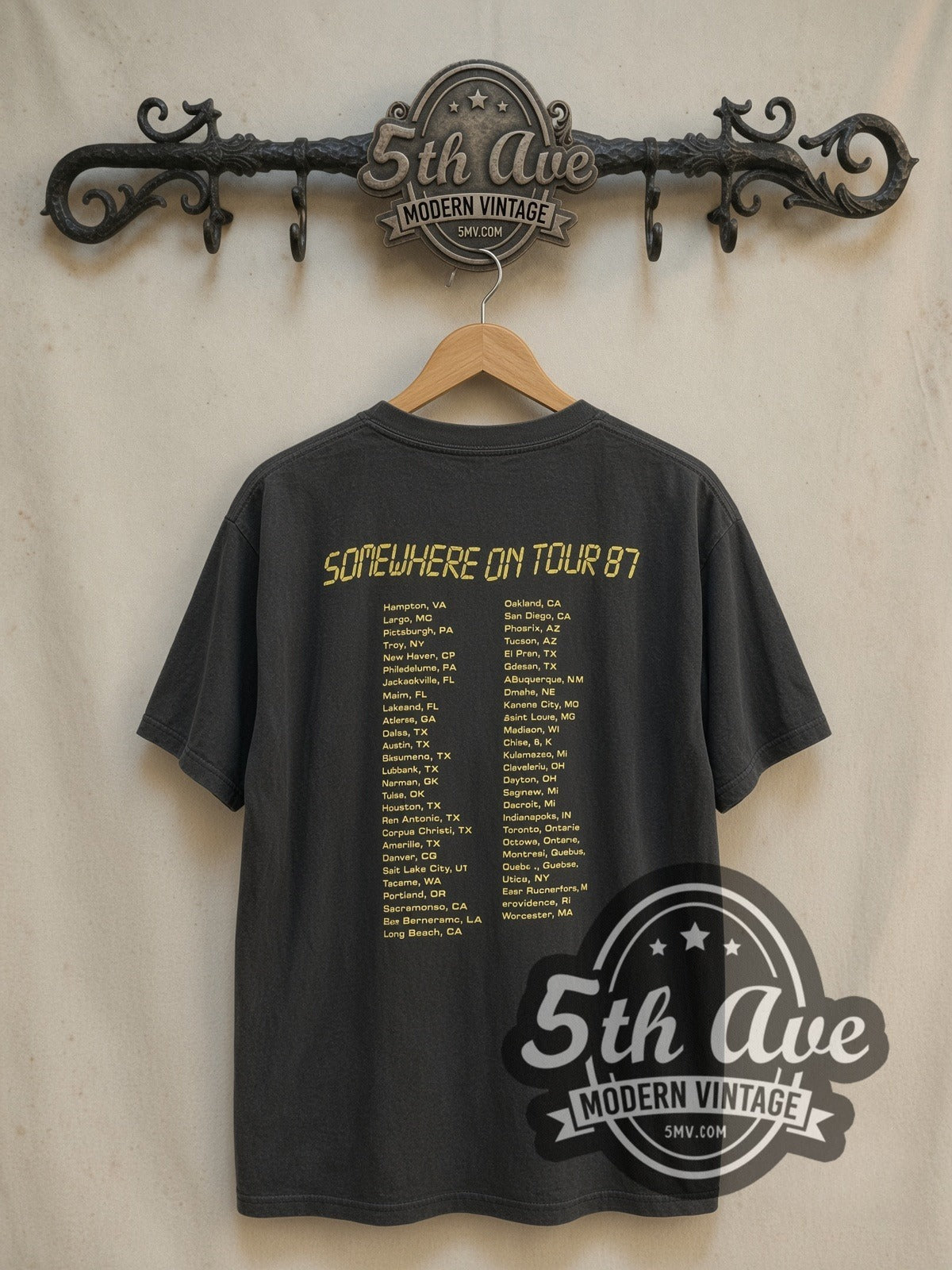 Iron Maiden – Somewhere on Tour 1987 – Vintage Band T-Shirt