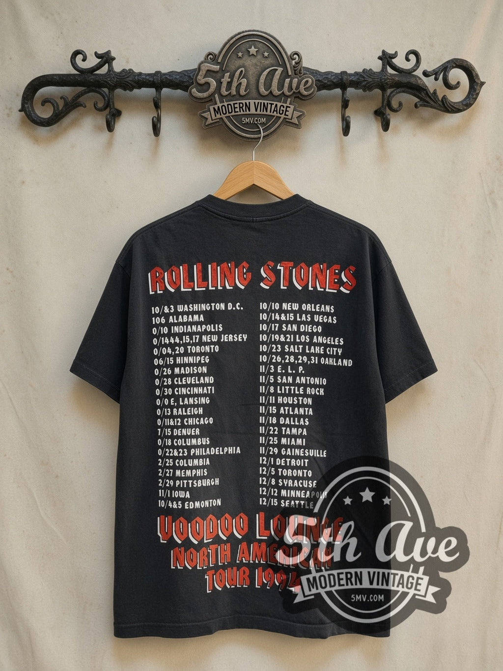 The Rolling Stones – Voodoo Lounge North American Tour 1994 – Vintage Band T-Shirt