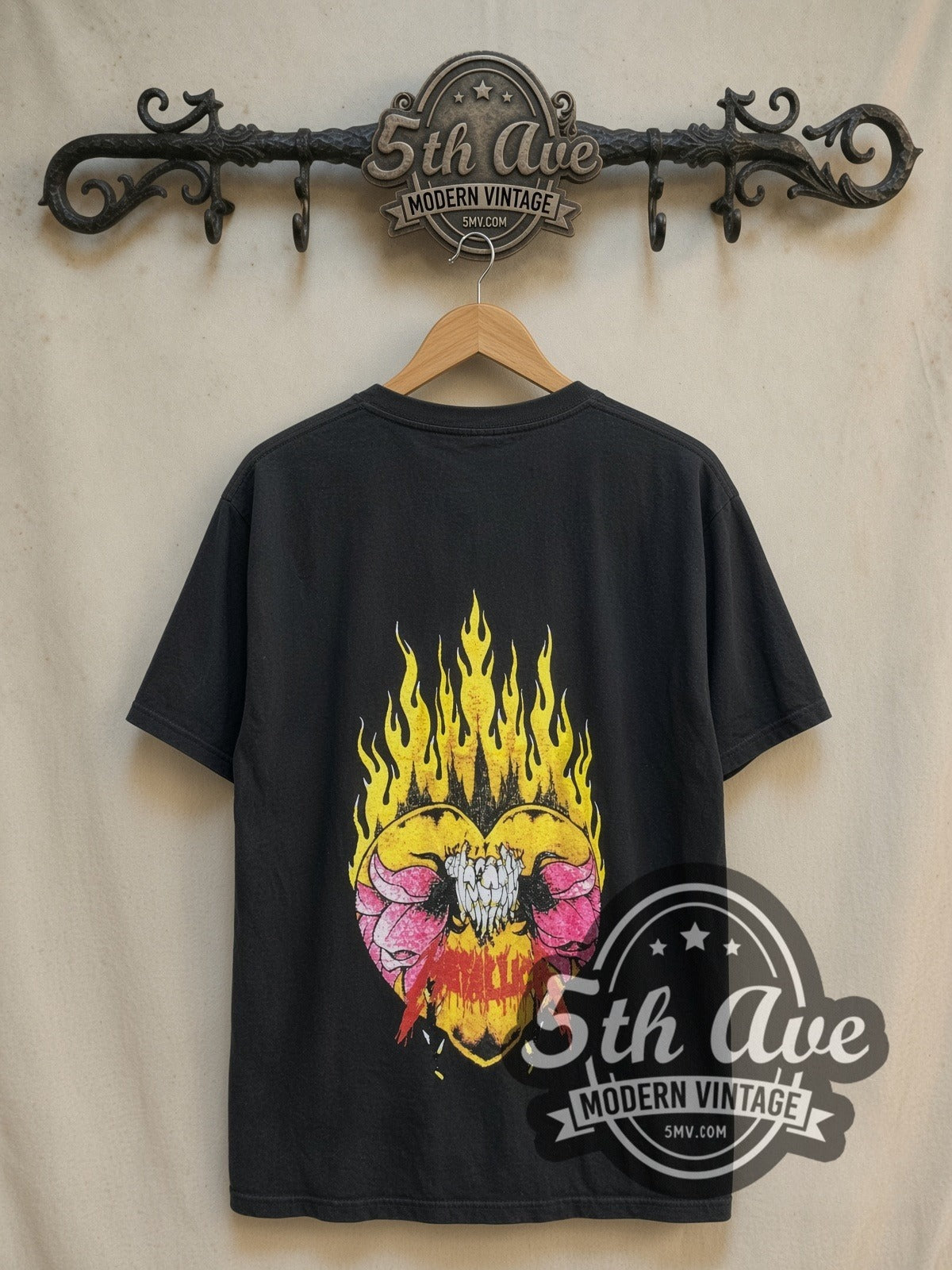 Metallica – Burning Flower – All Over Print – Vintage Band T-Shirt