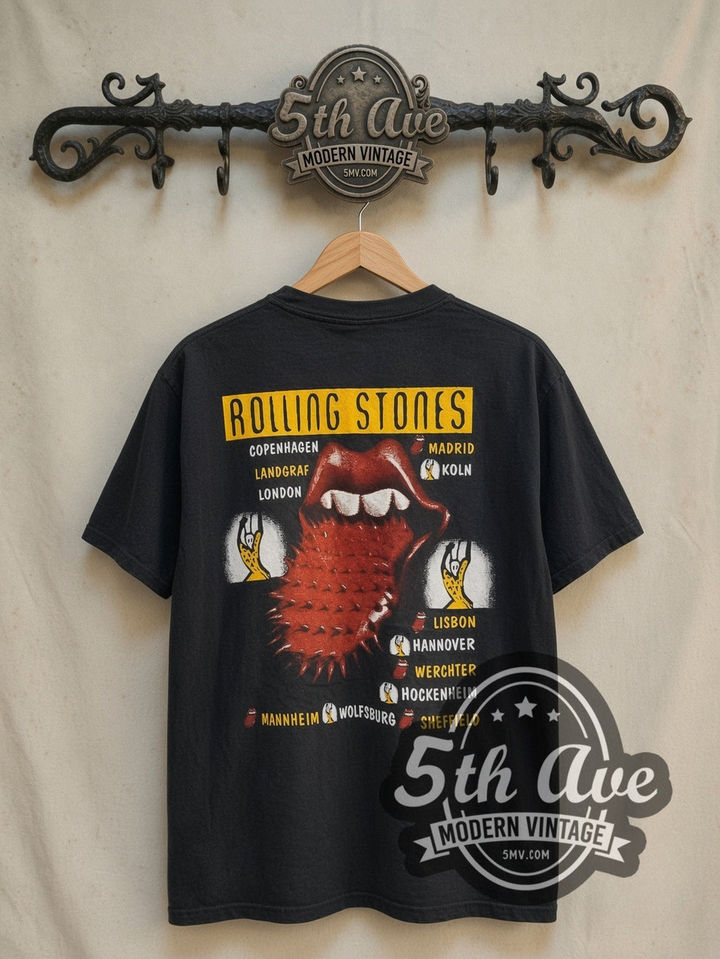 The Rolling Stones – Voodoo Lounge European Tour 1995 – Vintage Band T-Shirt