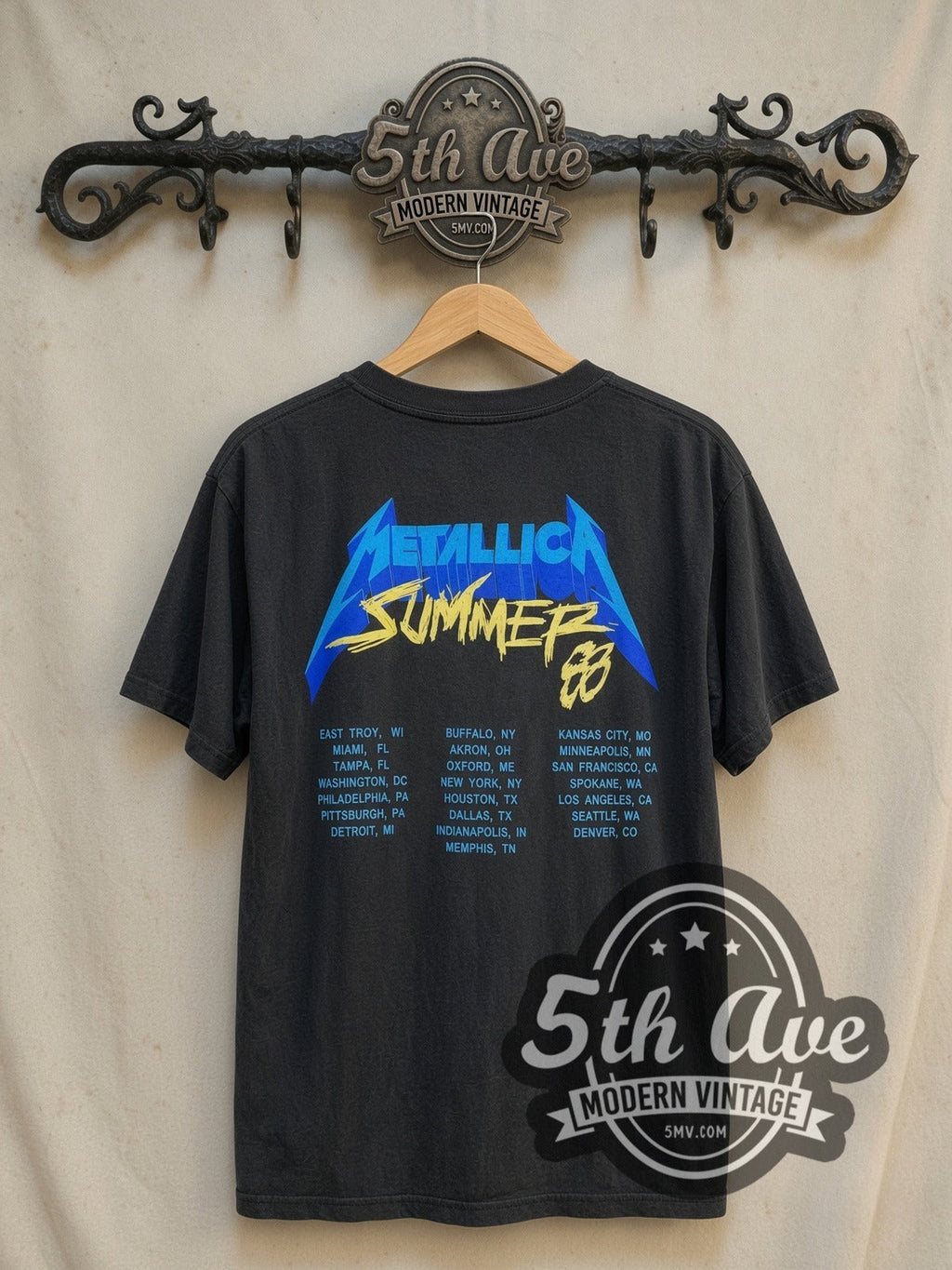 Metallica – Damaged Justice Blindfold Scale – Vintage Band T-Shirt