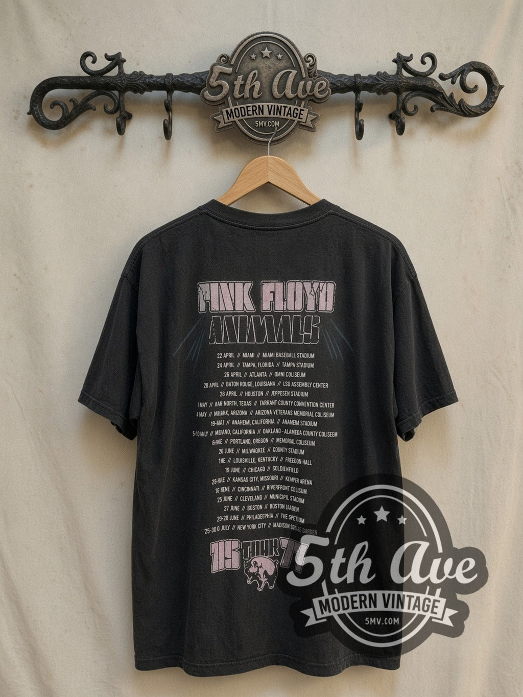 Pink Floyd – Animals 1977 U.S. Tour – Vintage Band T-Shirt