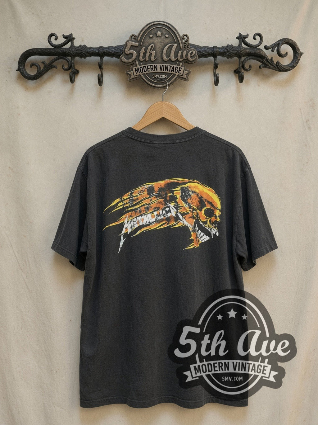 Metallica – Pushead Skull and Flaming Skull – Vintage Band T-Shirt