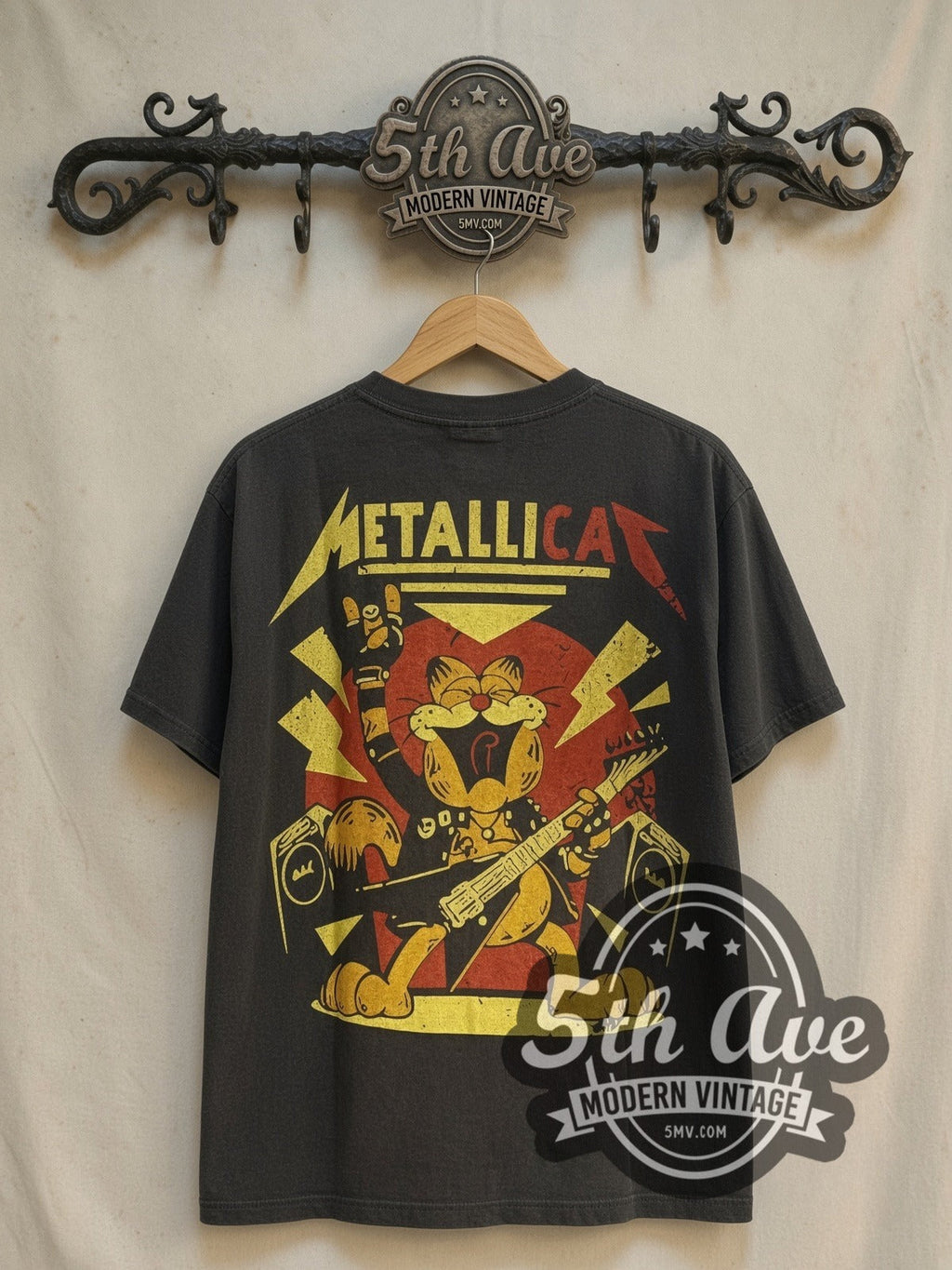 Metallica x Garfield – Metallicat – Vintage Band T-Shirt