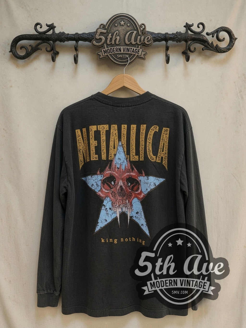 Metallica – King Nothing Careful What You Wish – Vintage Band Long Sleeve T-Shirt