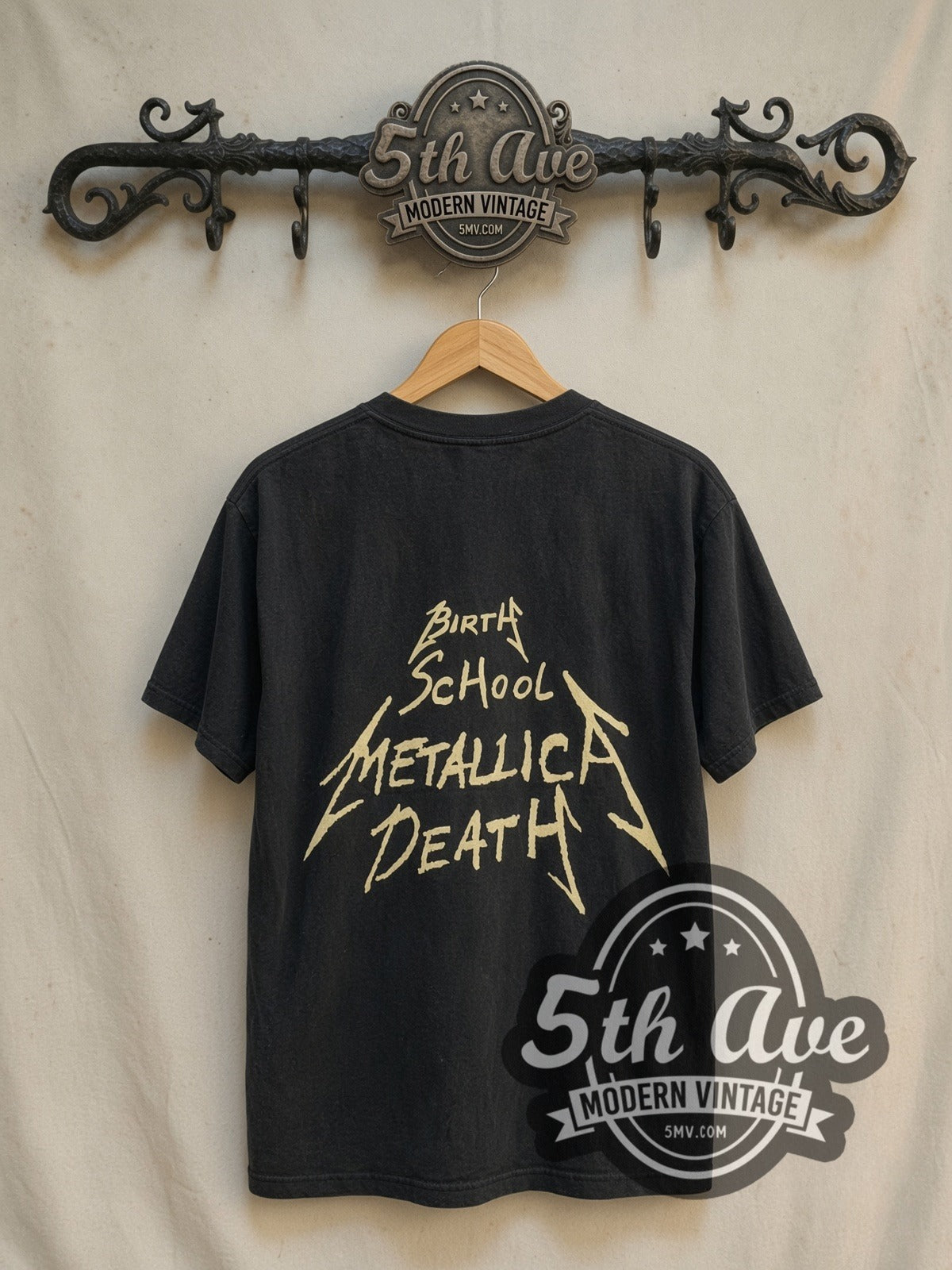 Metallica – Birth School Four Members Crossed Arms – Vintage Band T-Shirt