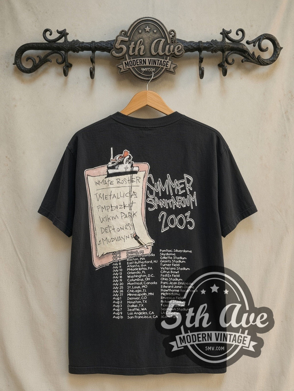 Metallica – Summer Sanitarium Tour 2003 – Vintage Band T-Shirt