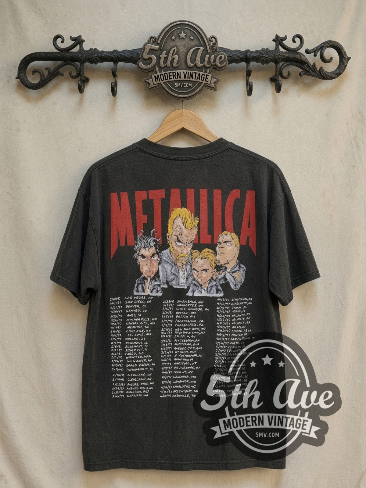 Metallica – Cartoon Graphic – Vintage Band T-Shirt