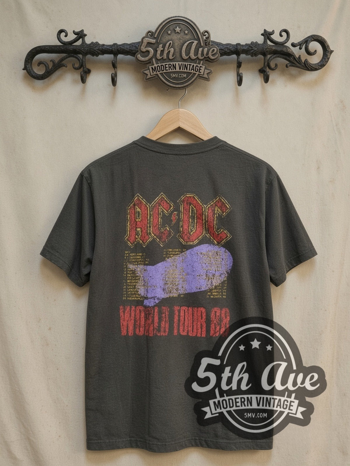 AC/DC – 1988 World Tour – Vintage Band T-Shirt