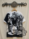 The Beatles – Live Stage Ludwig Drum White All Over Print – Vintage Band T-Shirt