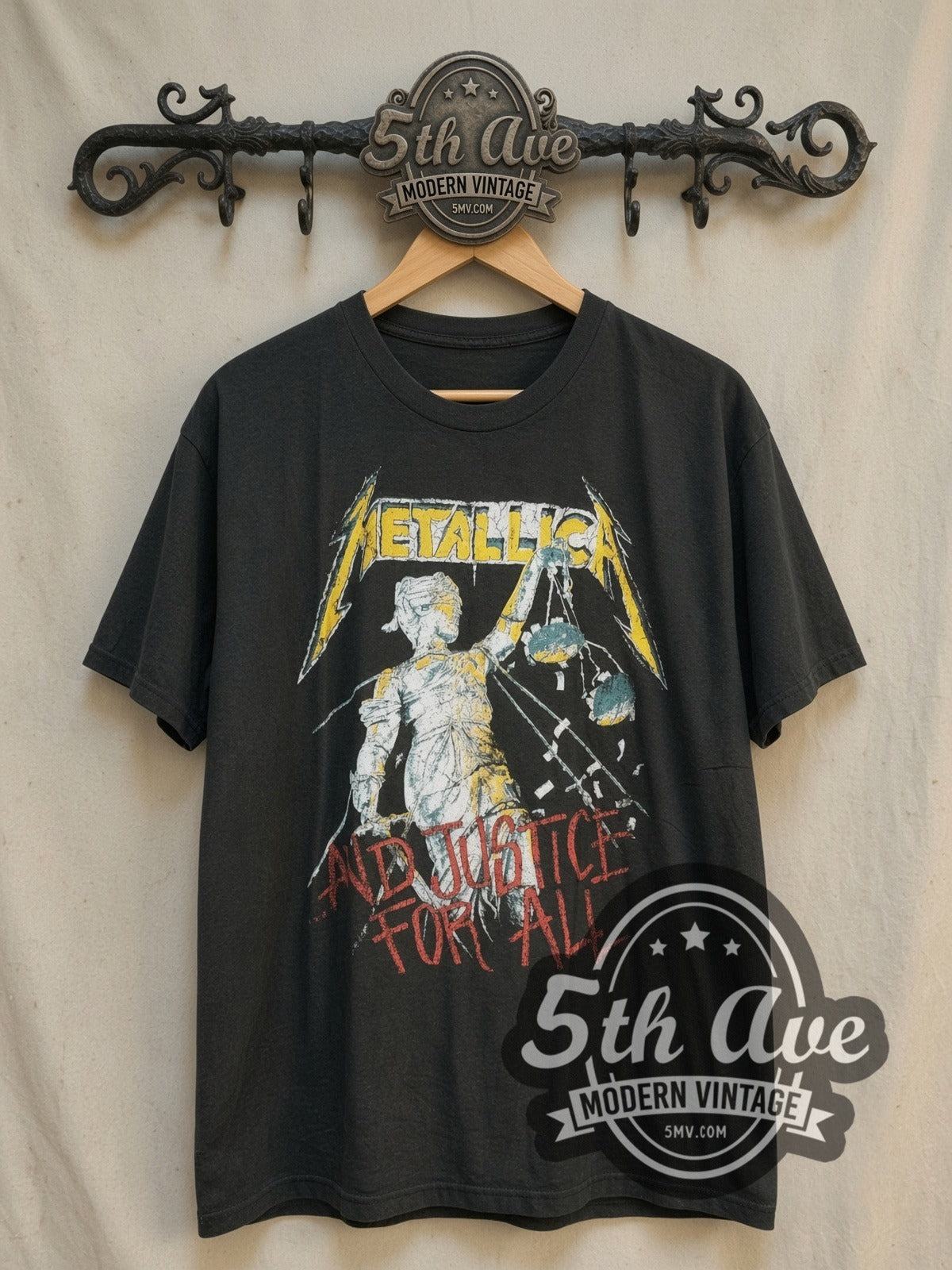 Metallica –...And Justice for All World Tour 1989 – Vintage Band T-Shirt