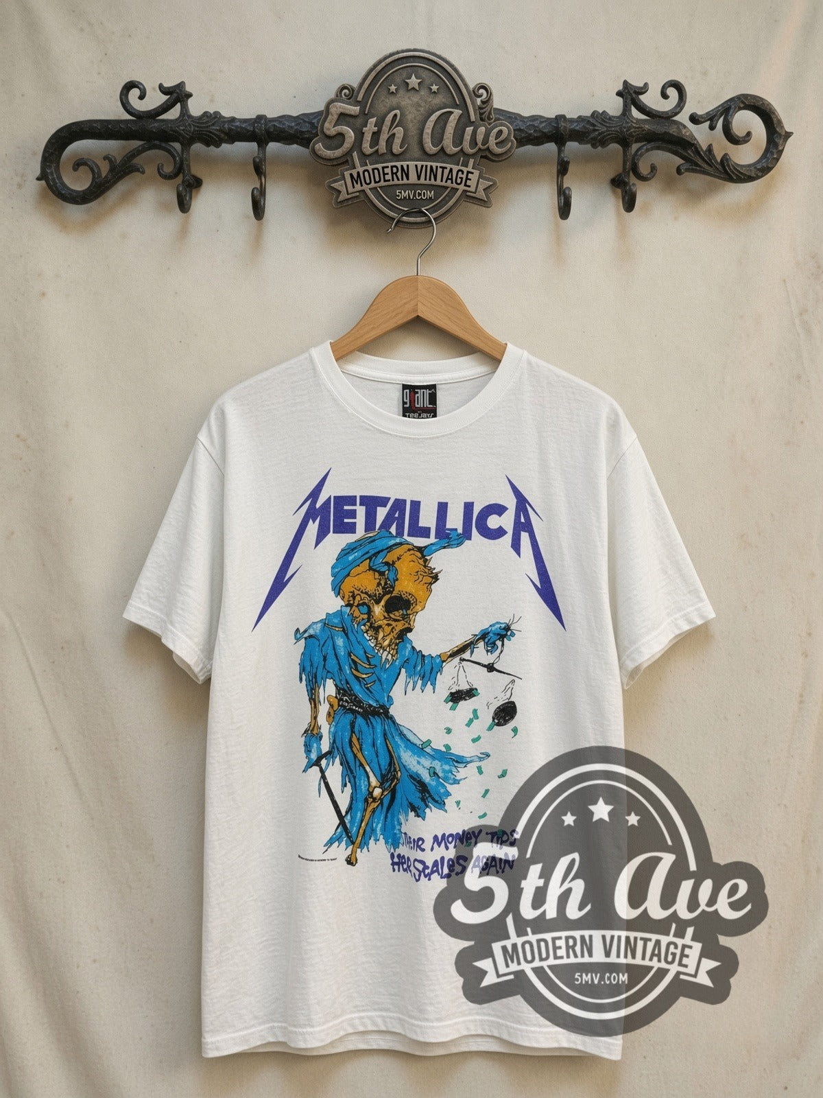 Metallica – Their Money Tips Her Scales Again – Vintage Band T-Shirt
