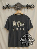 The Beatles – Four Faces Classic Logo – Vintage Band T-Shirt