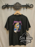 Metallica – Skull Front Band Photo Back – Vintage Band T-Shirt