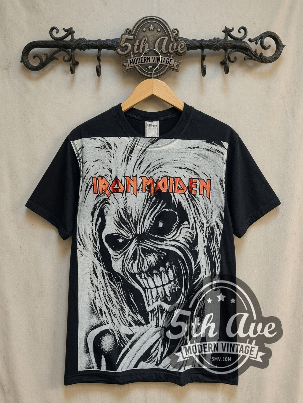 Iron Maiden – Killers Monochrome Eddie Block – Vintage Band T-Shirt
