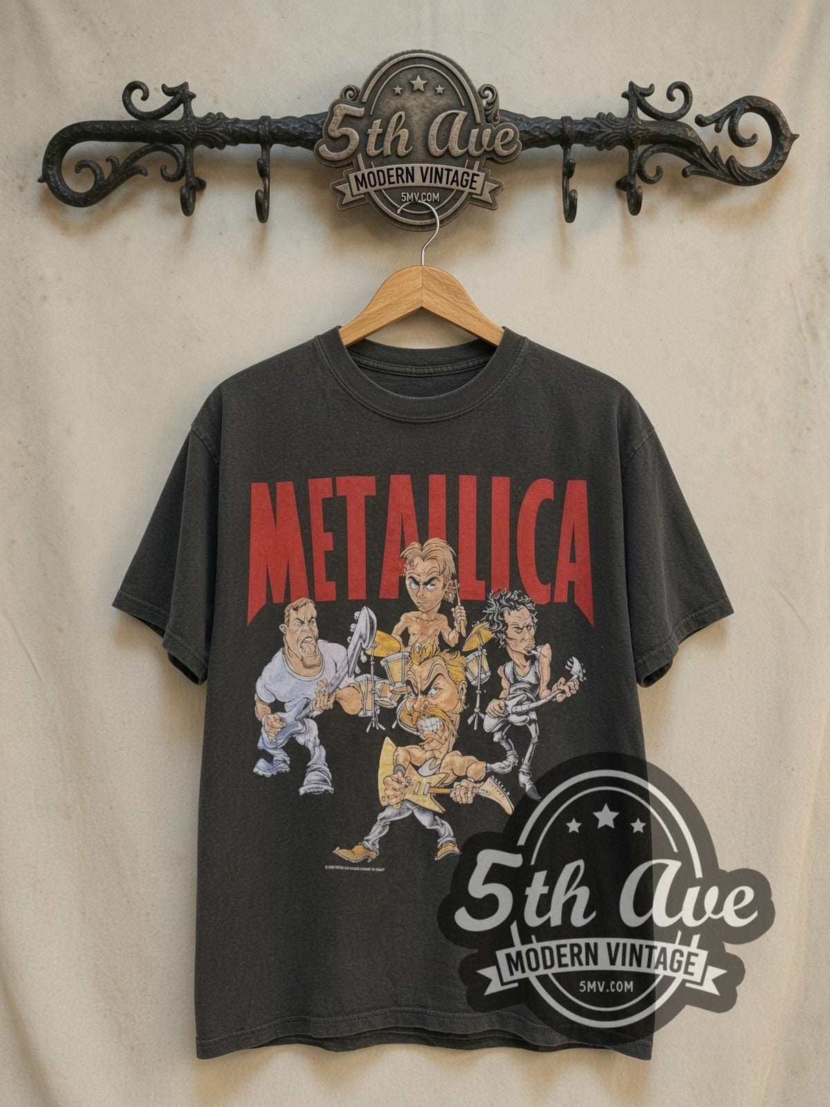 Metallica – Cartoon Graphic – Vintage Band T-Shirt