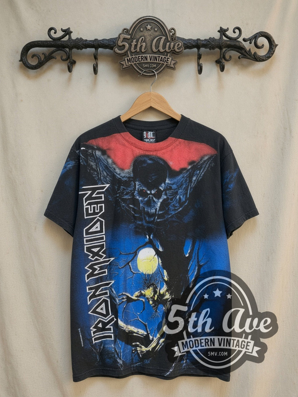 Iron Maiden – Fear of the Dark Eddie Tree Spirit All Over Print – Vintage Band T-Shirt