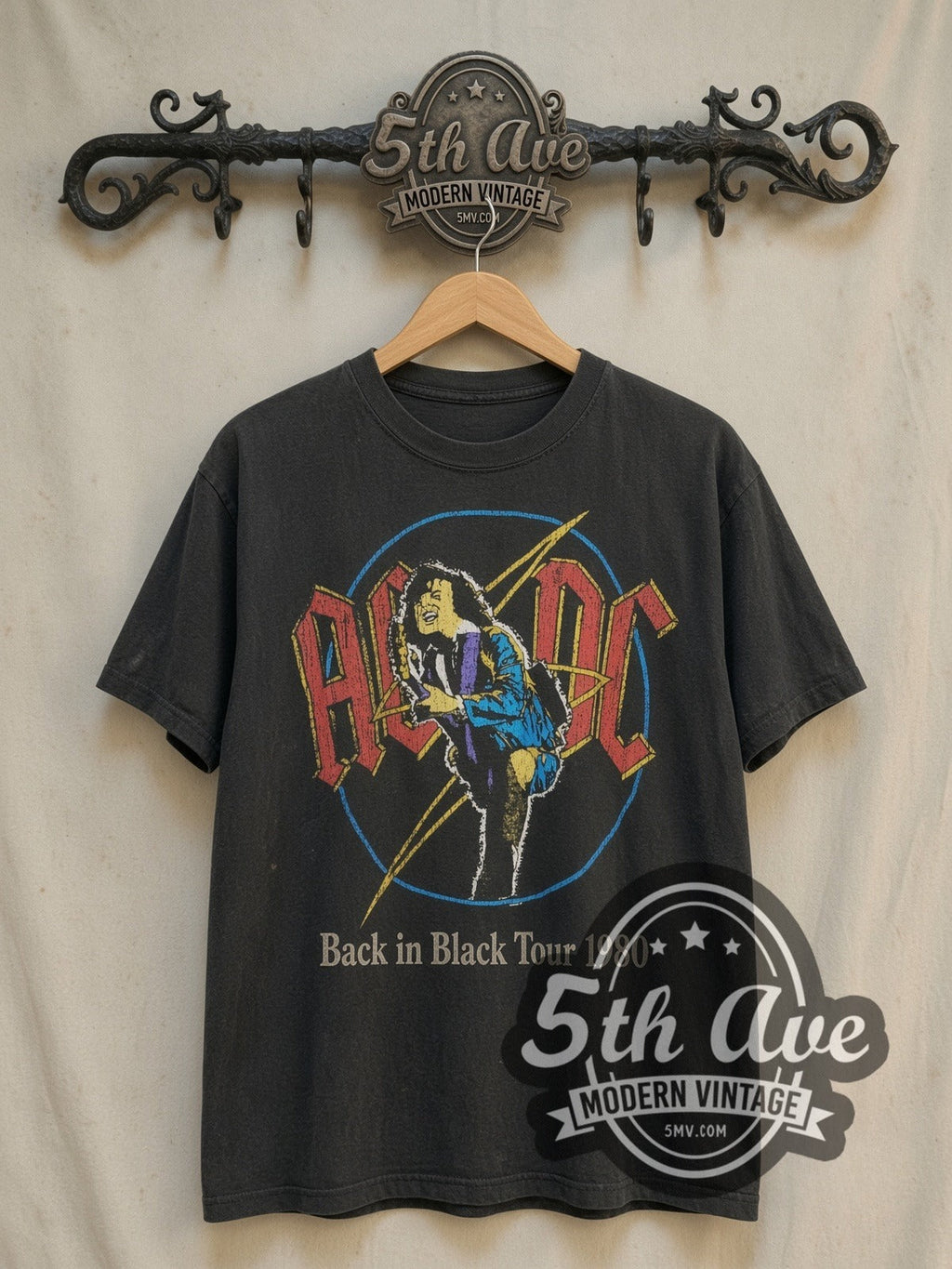AC/DC – Back in Black Tour 1980 – Vintage Band T-Shirt