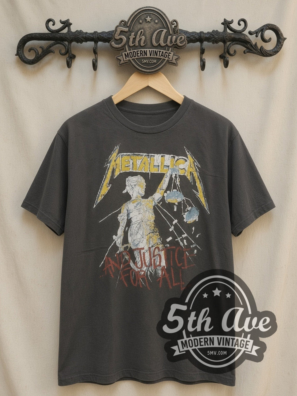 Metallica –...And Justice for All Tour 1989 – Vintage Band T-Shirt