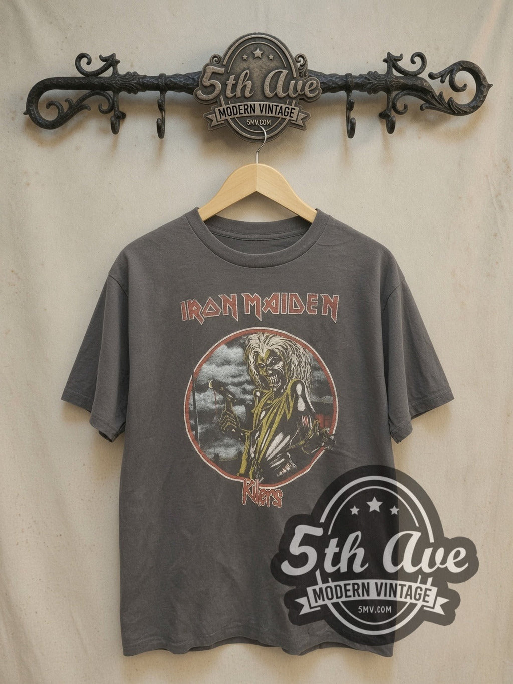 Iron Maiden – Killers Circular Eddie Hatchet – Vintage Band T-Shirt