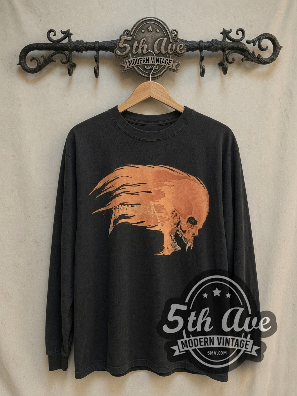 Metallica – Inferno Flaming Skull – Vintage Band T-Shirt
