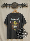 Metallica – Pushead Skull and Flaming Skull – Vintage Band T-Shirt