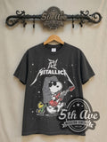 Peanuts – Metallica x Snoopy – Vintage Cartoon T-Shirt
