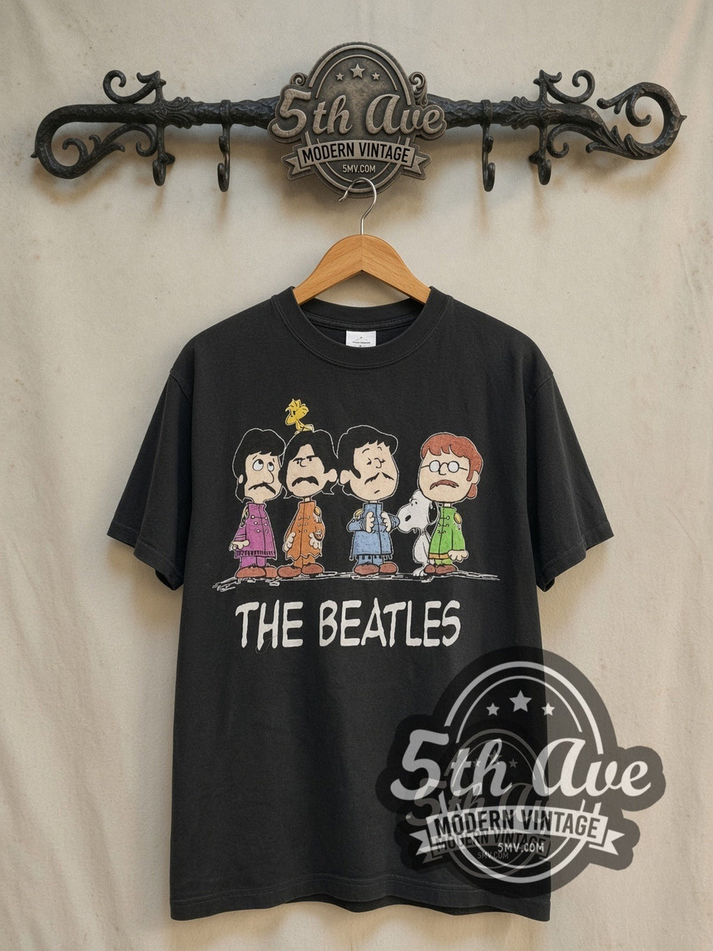 Peanuts x The Beatles – The Beagles – Vintage Cartoon T-Shirt