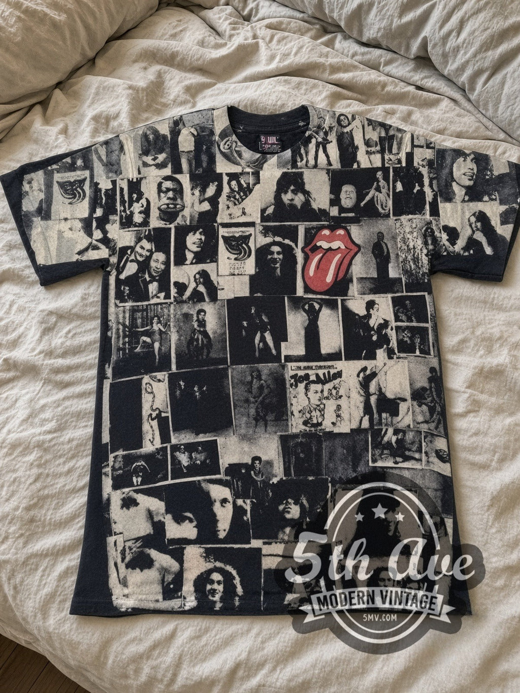 The Rolling Stones – Exile on Main St Collage All Over Print – Vintage Band T-Shirt