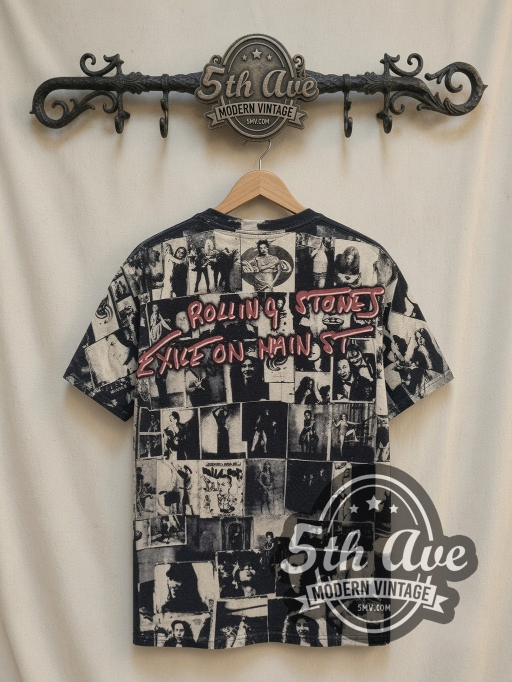 The Rolling Stones – Exile on Main St Collage All Over Print – Vintage Band T-Shirt