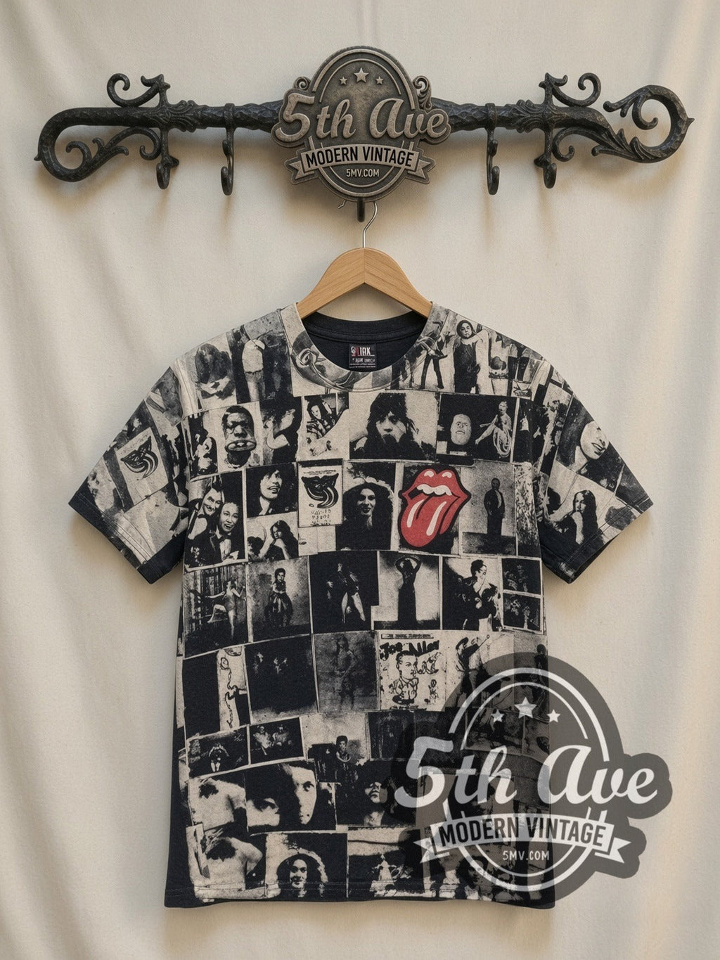 The Rolling Stones – Exile on Main St Collage All Over Print – Vintage Band T-Shirt