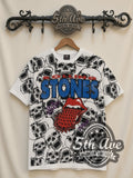 The Rolling Stones – Voodoo Lounge Skulls All Over Print – Vintage Band T-Shirt