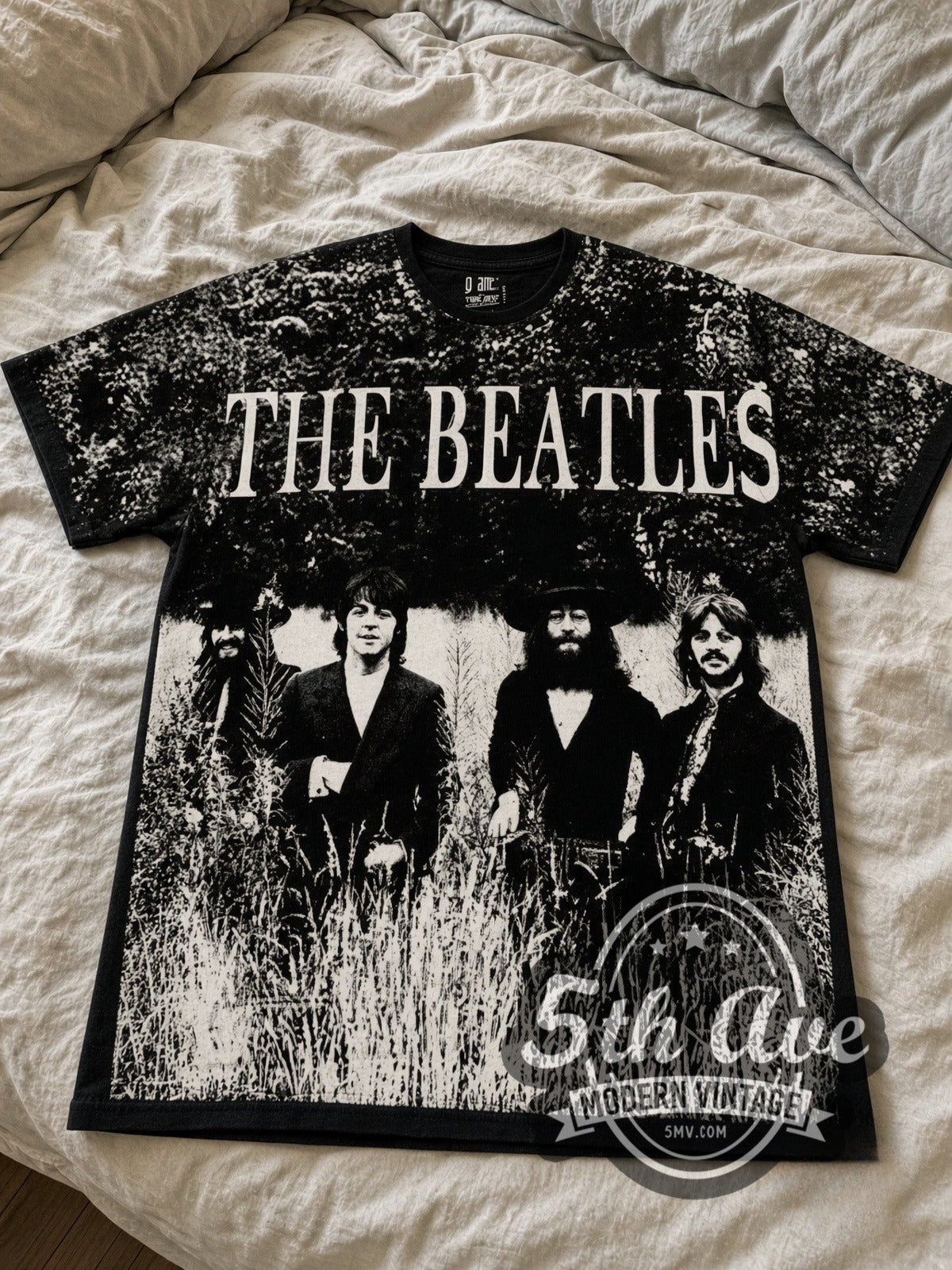 The Beatles – Field Photo All Over Print – Vintage Band T-Shirt