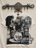 The Beatles – Montage Drums All Over Print – Vintage Band T-Shirt