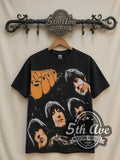 The Beatles – Rubber Soul Black All Over Print – Vintage Band T-Shirt