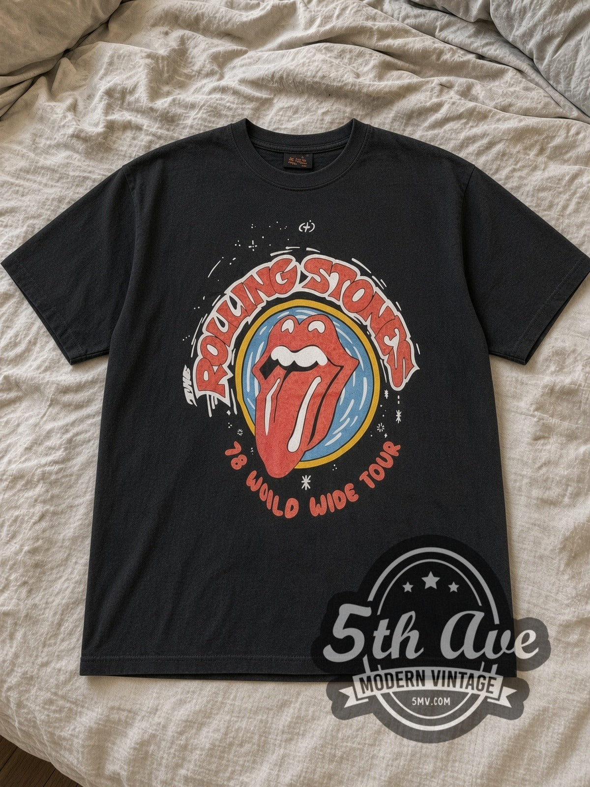 The Rolling Stones – World Wide Tour 1978 It's Only Rock 'n Roll – Vintage Band T-Shirt